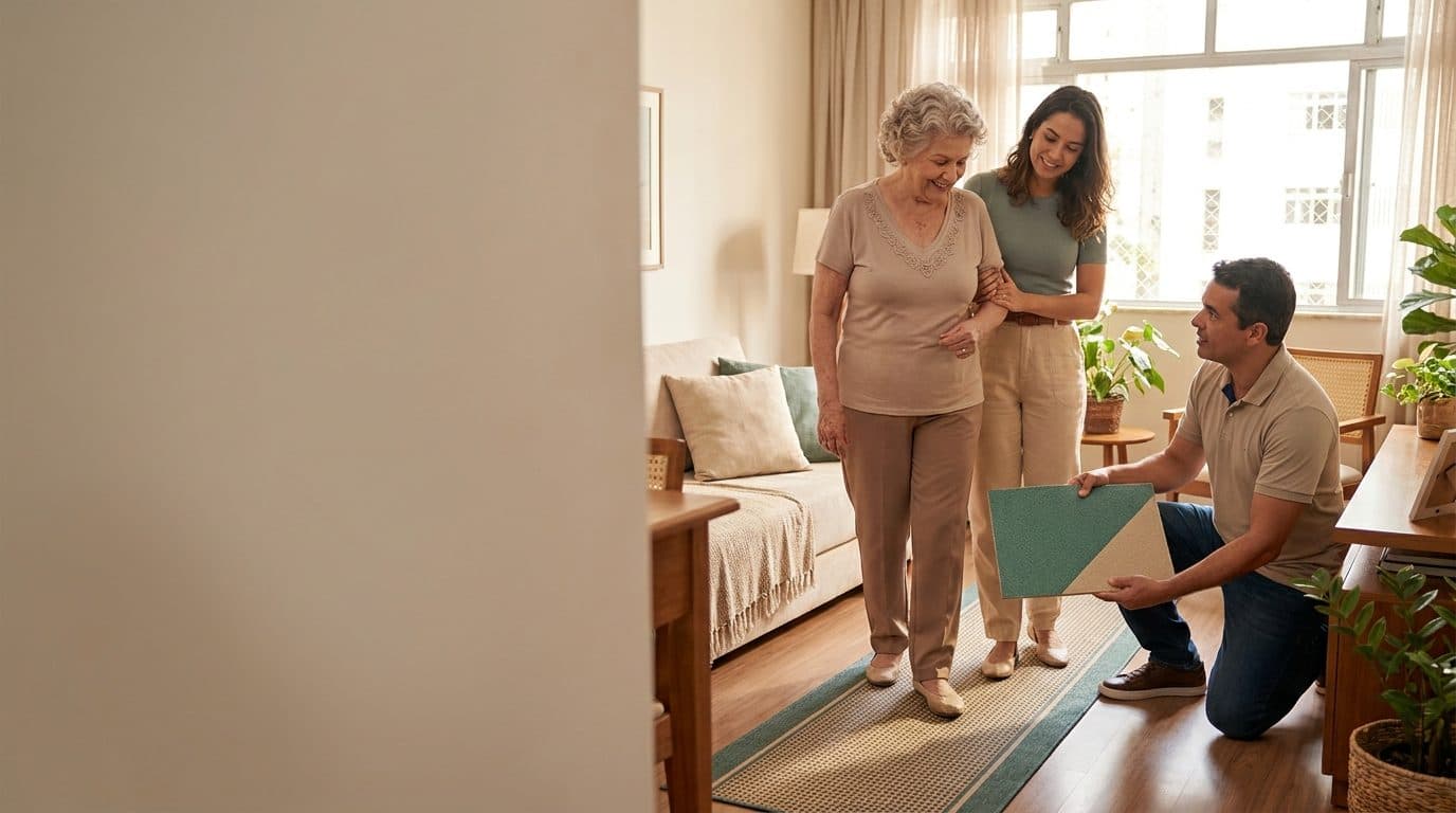 Como escolher piso e tapetes antiderrapantes para o idoso — Blog MedicMe