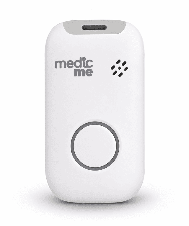 Botão SOS com alto-falante e microfone